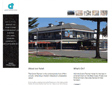 Tablet Screenshot of grandtasmanhotel.com.au